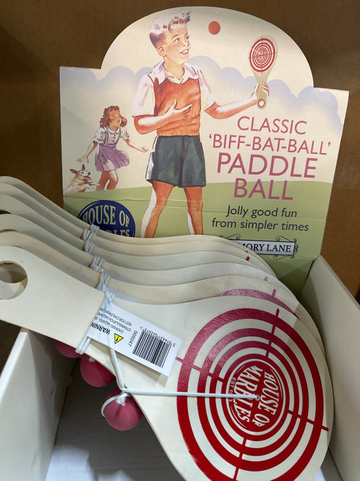 Classic Paddle Ball by House of Marbles Travel Toys 3yrs+