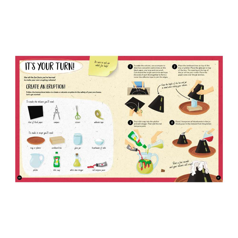 What How and Why Volcanoes Book and Poster Set by Sassi Early Science STEM Book 6yrs+