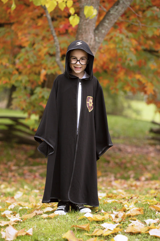 Wizard Cloak with Glasses magic school Size 5-6 by Great Pretenders Costumes 3yrs+