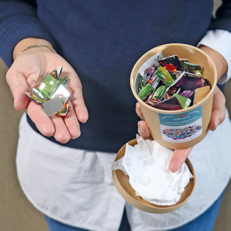 Grimm's 140 Giant Acrylic Glitter Stones 14yrs+