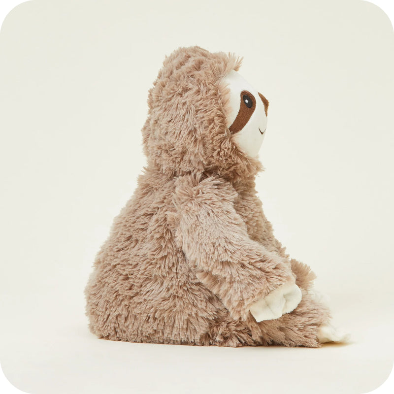 Warmies Large Sloth Brown/White Weighted Plush Toys 30cm Wellbeing Gift Idea for 0m+