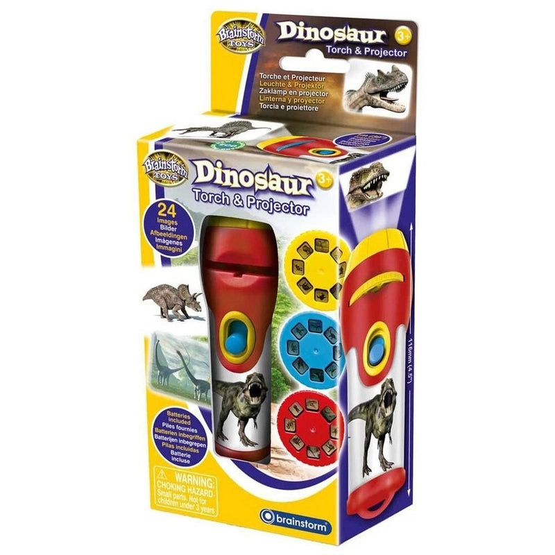 Brainstorm Toys Dinosaur Torch and Projector by Brainstorm Outdoor Travel Toys Dinosaur toy Early Science STEM Toys Dinosaur and Dragon Theme 3yrs+