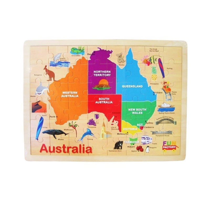 Fun Factory Australia Wooden Jigsaw Puzzle 48 Pieces for 3yrs+