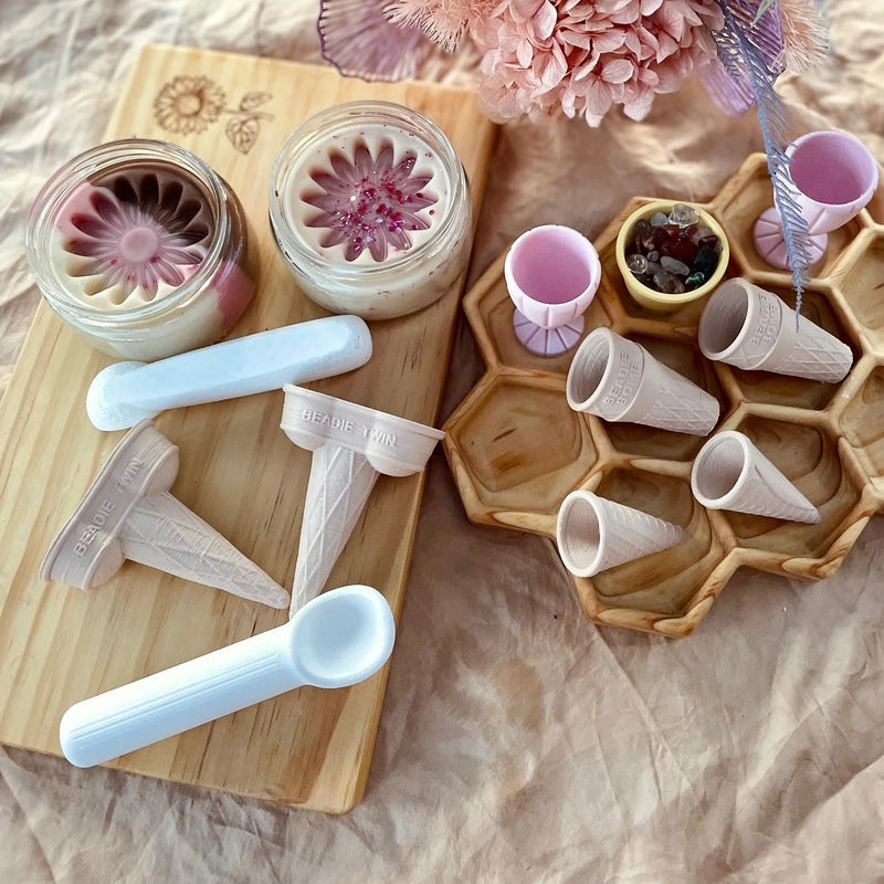 Beadiebug Icecream Scoop Playdough Sand Toys Art and Craft for Kids 3yrs+