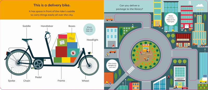 Make Tracks In The City (Board Book) by Johnny Dyrander Kids Picture Book