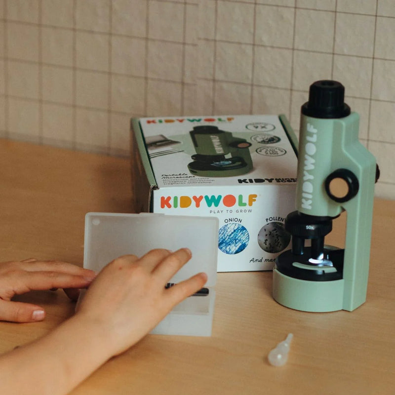 Kidywolf KidyMicroscope Green Early Science STEM Toys 8yrs+