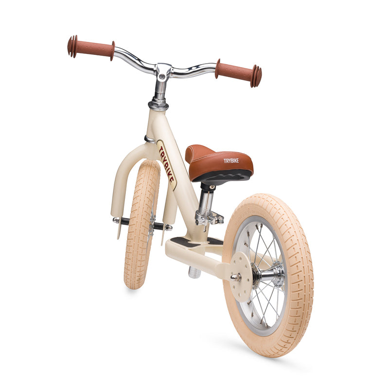 TryBike Trike Vintage CREAM 2 in 1 Balance Bike Kids Toddler Bike Best Seller 18mths-6yrs (Bulky Shipping)