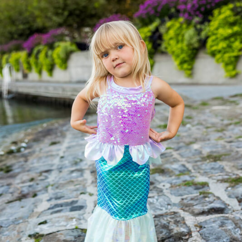 Mermaid Dress Size 5-6 by Great Pretenders Costumes 5yrs+