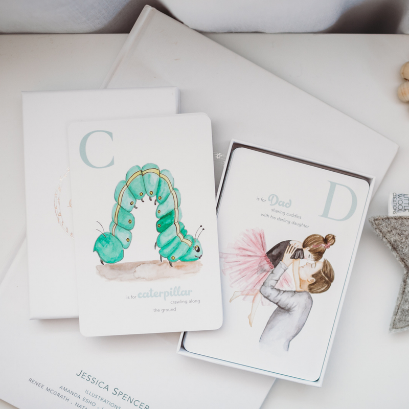 Adored Illustrations The Amazing ABC Flash Cards Early Literacy Phonics Memory Card Game 3yrs+