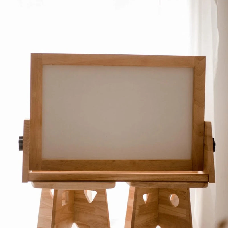 Qtoys Table Top Easel with Acrylic Board 4 in 1 Magnetic Whiteboard and Chalkboard Art and Craft for Kids 2yrs+