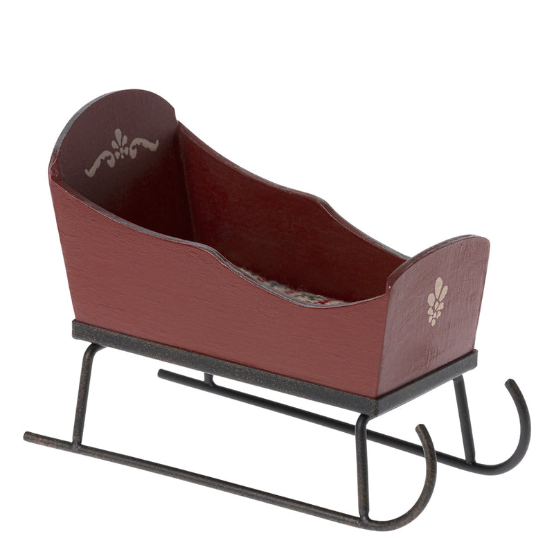 Maileg Sleigh for Mouse Red Gifting Idea for Christmas Christmas Range 3yrs+