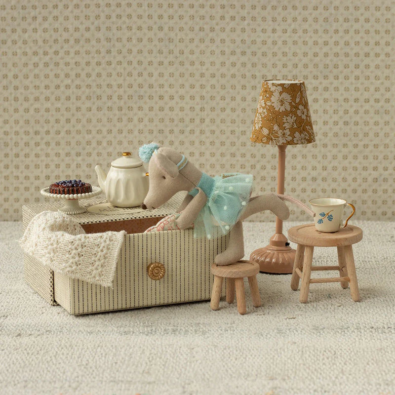 Maileg Dance Mouse in Daybed Little Sister Gifting Idea for 3yrs+