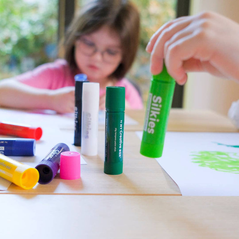 My Creative Box Silkies Paint Sticks Set of 12 Art and craft for kids 3yrs+