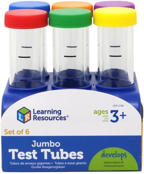 Primary Science Jumbo Test Tubes with Stand by Learning Resources Science Range 7 Piece Early Science STEM Toys Best Seller 3yrs+