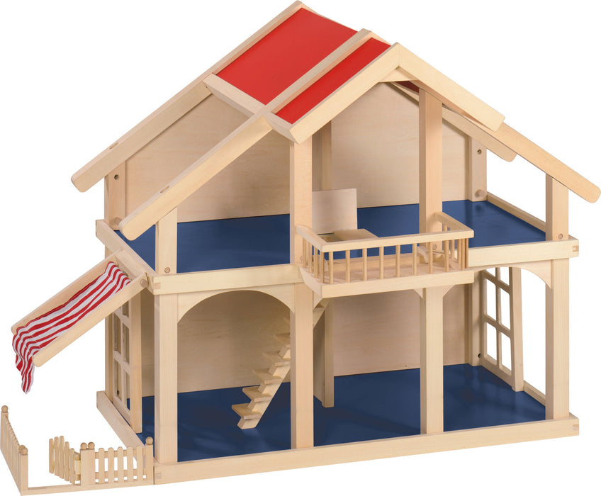 Goki Premium Wooden Open Doll's House with Patio