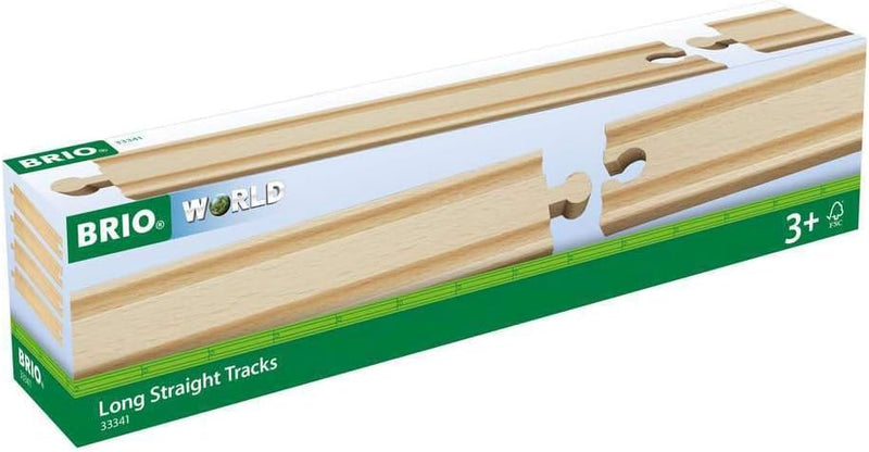 BRIO Long Straight Tracks 4pc Best Seller 3yrs+