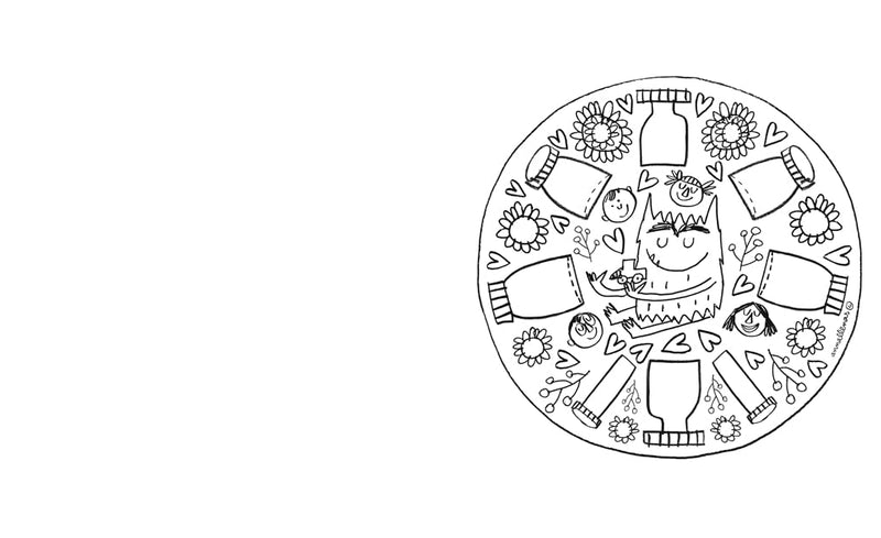 The Colour Monster Mindfulness Wellbeing Colouring Activity Book with 45 Mandalas to Color (Paperback) by Anna Llenas 5yrs+