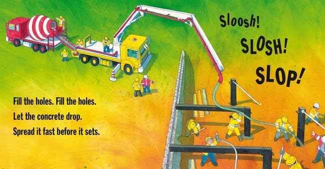 Construction (Boardbook) by Sally Sutton Illustrated by Brain Lovelock Construction Kids Book Gift Idea for 2yrs+