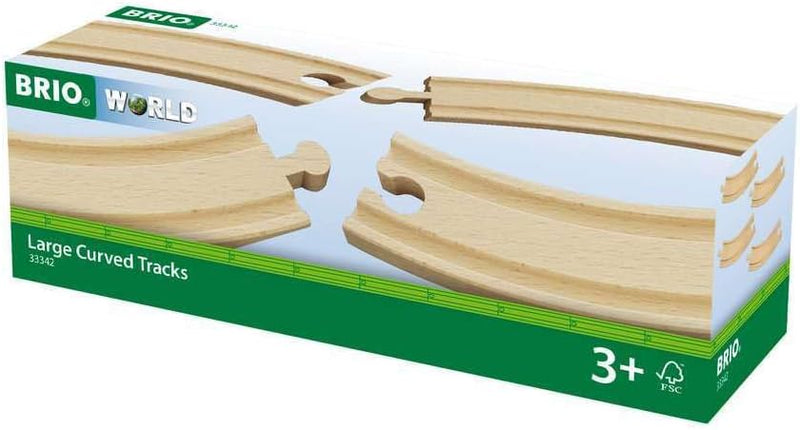 BRIO Large Curved Tracks 4pc 3yrs+