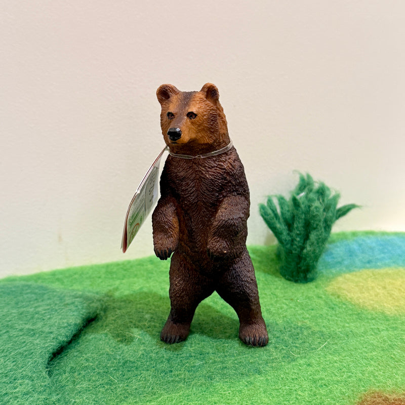 Grizzly Bear Figurine by Safari Ltd  Large Woodland Collection Animal Figurines 3yrs+