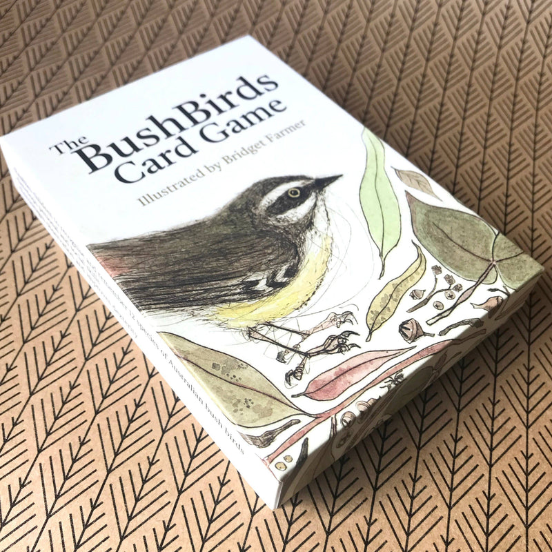Bridget Farmer Printmaker The Bush Birds Card Games for kids Australian Animals