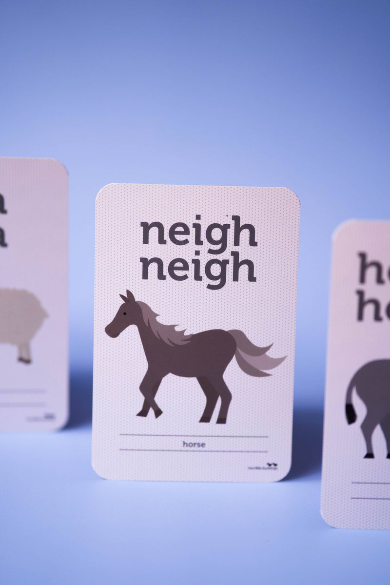 Animal Sounds Flash Cards by Two Little Ducklings 3yrs+