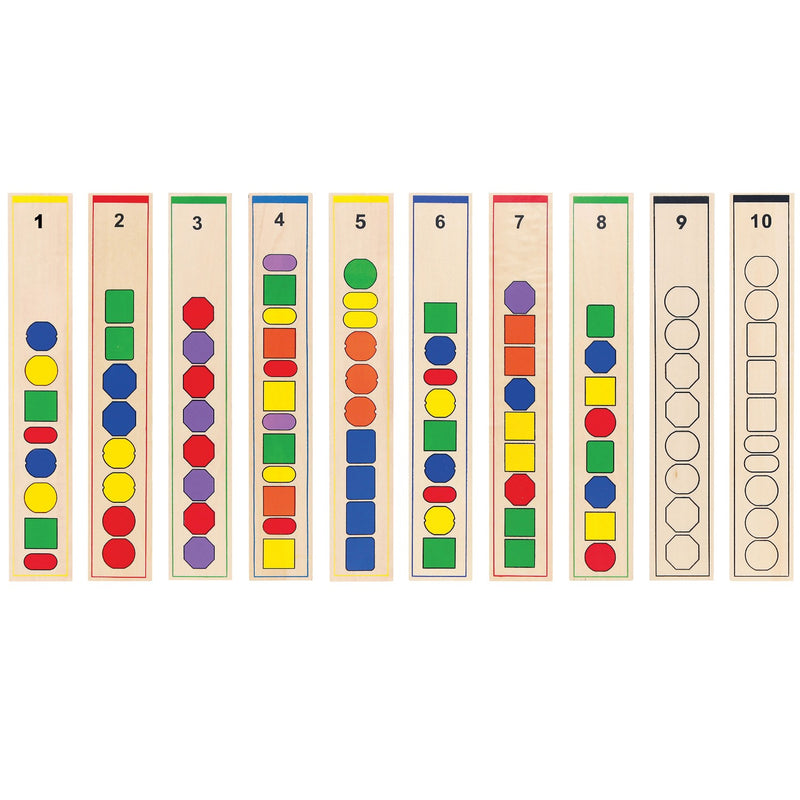 Viga Toys Wooden Beads Sequence Game with Pattern Cards Early Numeracy Fine Motor Skills Developmental Toys 3yrs+