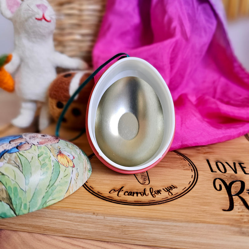 Peter Rabbit Easter Mini Egg Shape Tins Easter 6cm x 4.5cm