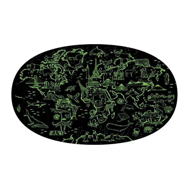 Glow in the Dark Day and Night Earth 100pc Puzzle and Book Set by Sassi Cognitive Developmental Toys Gifting Idea 5yrs+