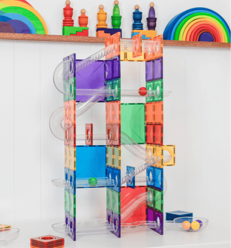 Connetix Tiles Rainbow Super Ball Run Pack 134 pc Pack NEW 2025 3yrs+ PREORDER MID DECEMBER