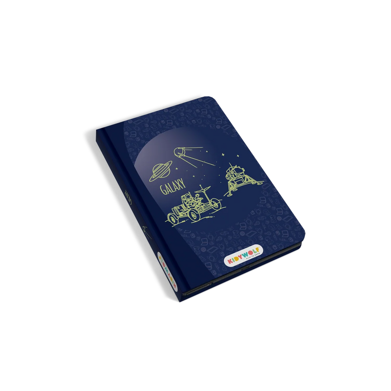 Kidywolf KidyDraw Mini LCD Screen Tracing Tablet Book Galaxy Space Travel Toys for Kids 4yrs+