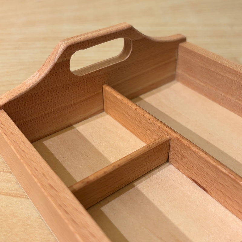 Montessori 4 Compartment Wooden Sorting Tray