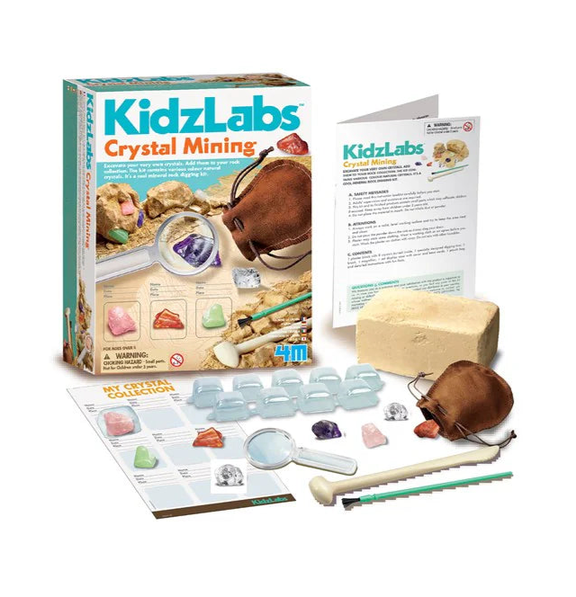 KidzLabs Crystal Mining Early Science STEM Toys Best Seller 5yrs+