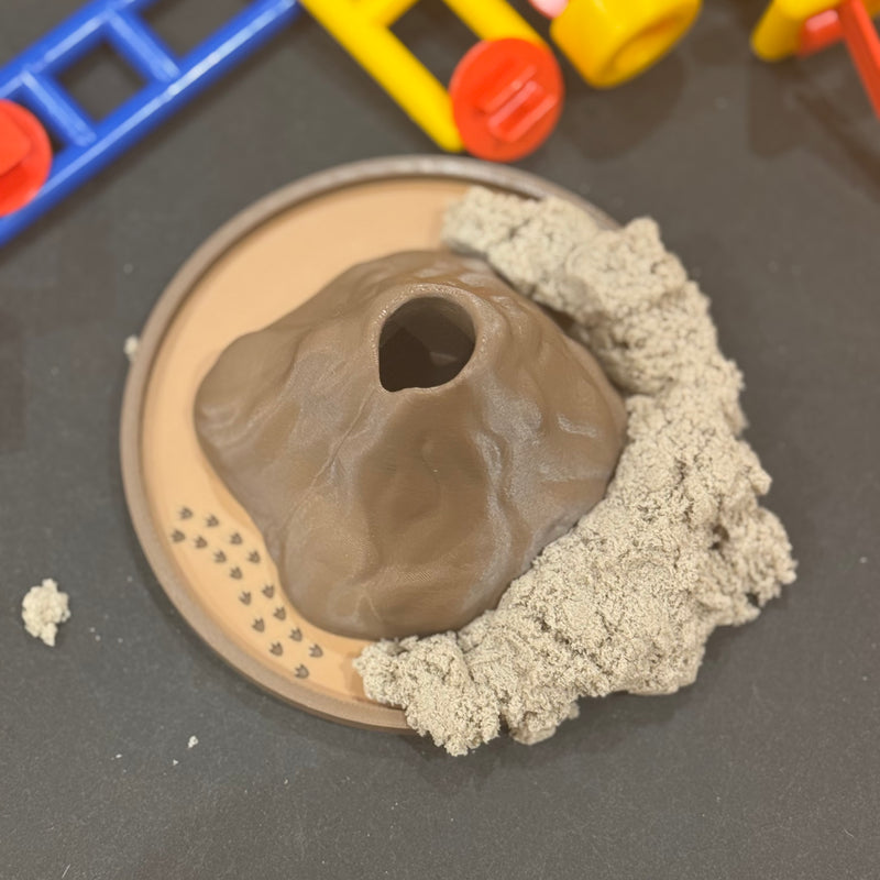 Play Volcano Eco Play Tray by Naturally Playful Nature Play Tools Sensory Toys Dinosaur Toys Early Science Toys 3yrs+