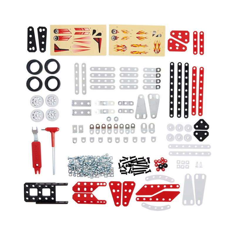 Meccano 10 in 1 Racing Vehicles Model Building Kit STEM Toys 8yrs+