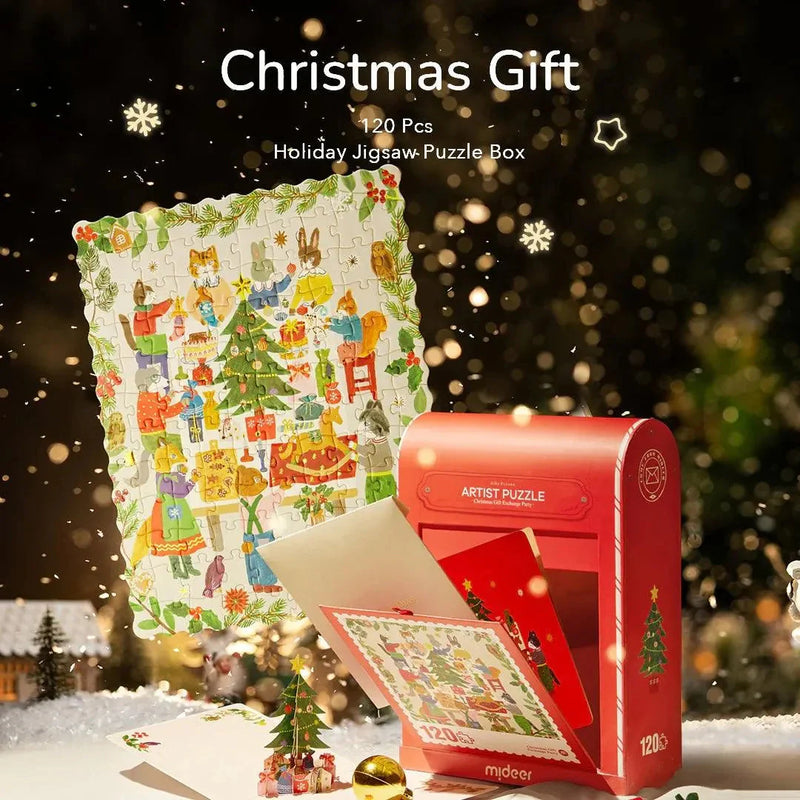 Mideer Artist Jigsaw Puzzle Christmas Gift Exchange Party 120pcs Christmas Gifting Idea for 3yrs+