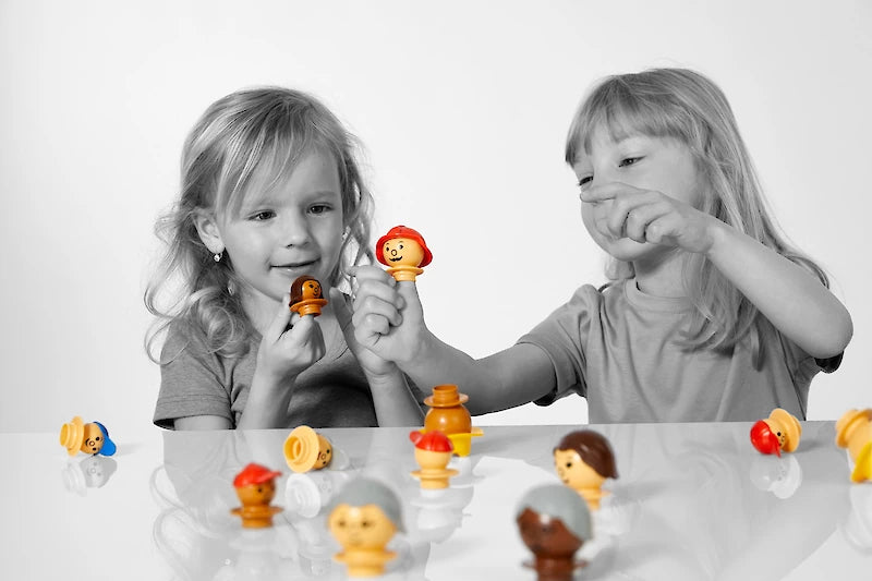 Mobilo Figures Light Set of 6 Creative Construction Toy Build Play Learn for Children STEM Cognitive Developmental Toys for Preschoolers 3yrs+