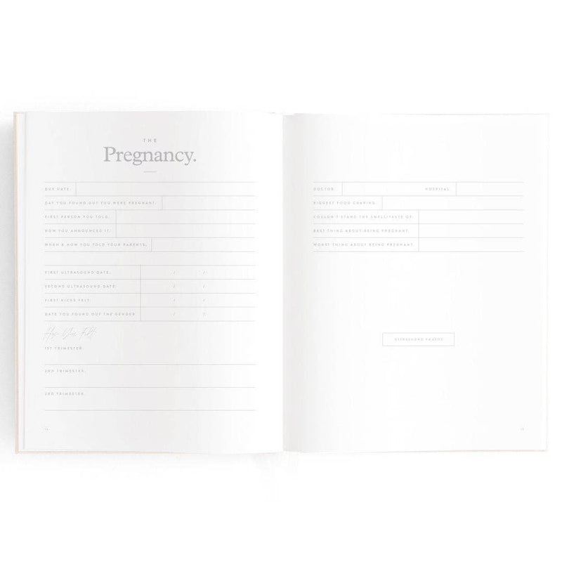 Fox & Fallow Baby Book Buttermilk Baby Journal Keepsake Memory Book (Hardcover)