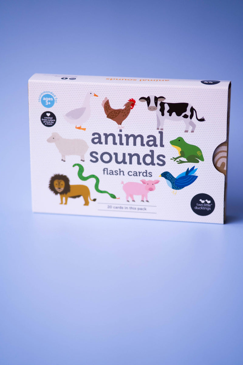 Animal Sounds Flash Cards by Two Little Ducklings 3yrs+