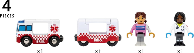 BRIO Rescue Ambulance 4 pieces Toy vehicle 3yrs+