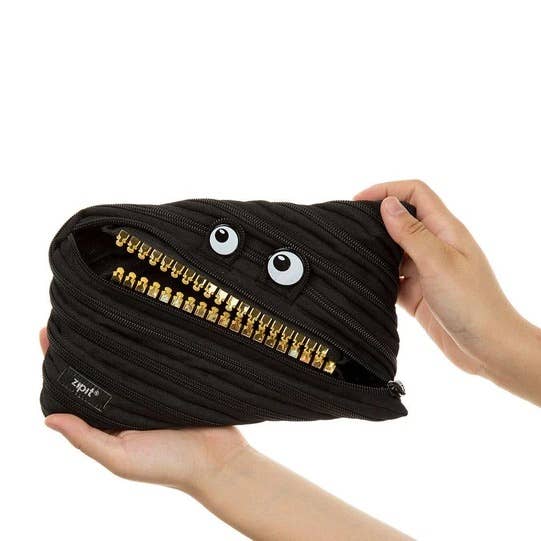 ZIPIT Grillz Monster Jumbo Pencil Case BLACK Stationary Best Seller 3yrs+