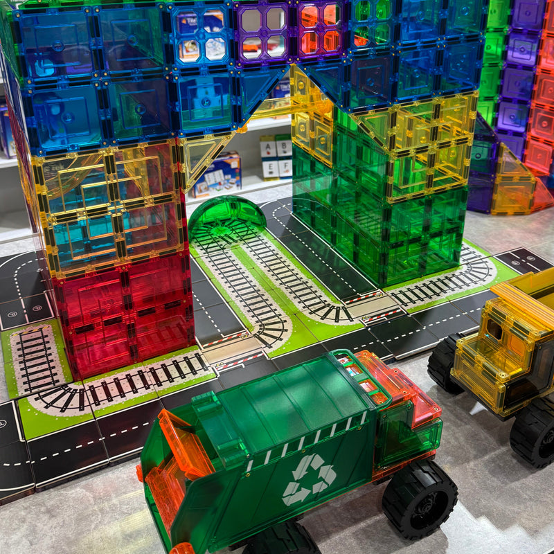 Learn and Grow Toys Magnetic Tiles Topper Train Pack 36 Piece Best Seller 3yrs+