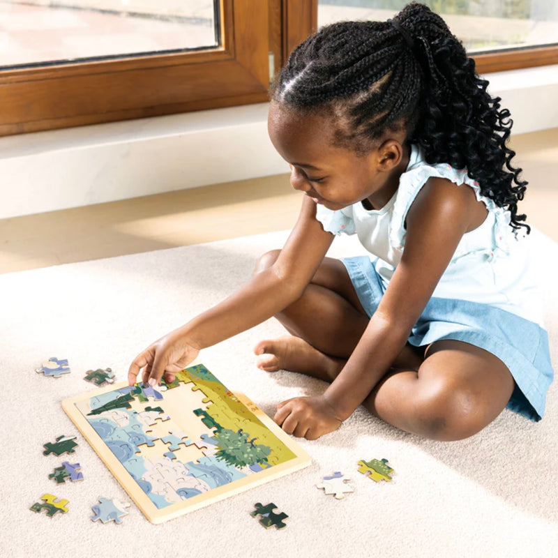 Hape Van Gogh Cypresses 49pcs Wooden Jigsaw Puzzle 4yrs+
