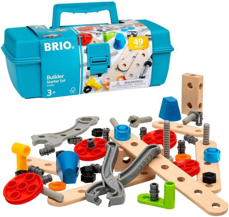 BRIO Builder Starter Set 49 Pieces Building Kit Large Set 3yrs+