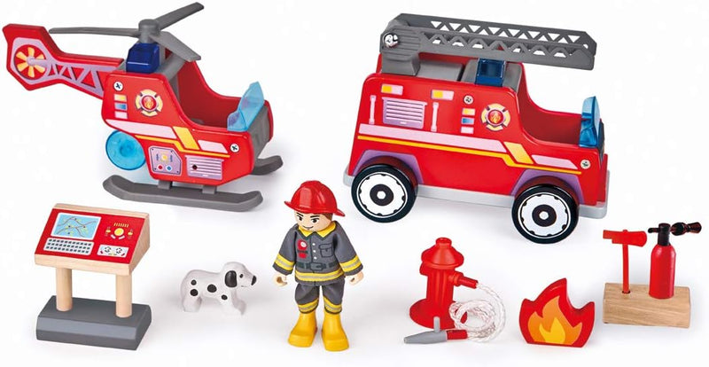 Hape City Fire Station 3yrs+ (Bulky Shipping)
