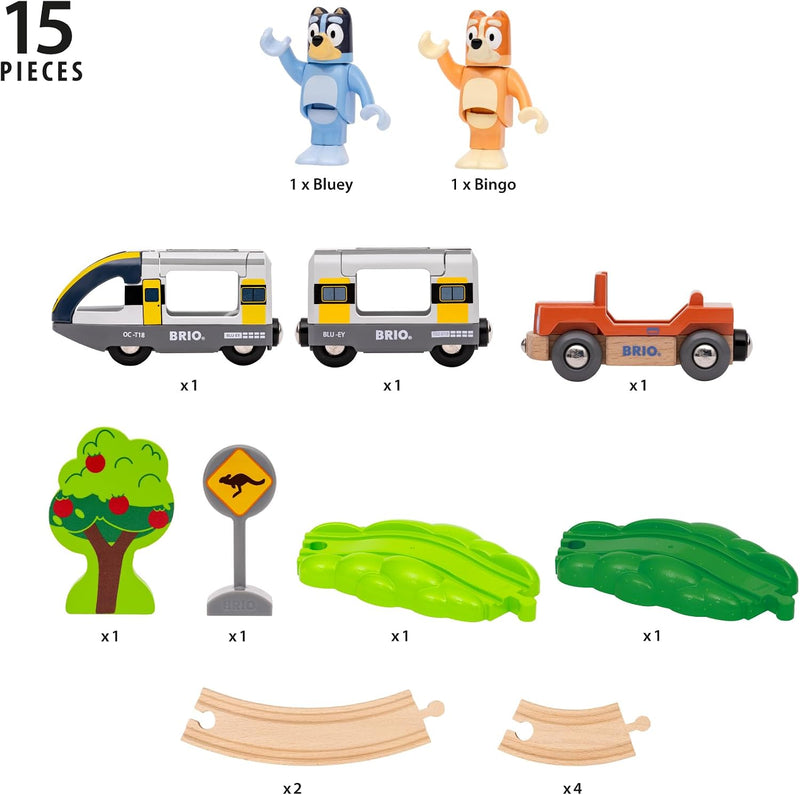 BRIO Bluey Train Set 15pcs 3yrs+