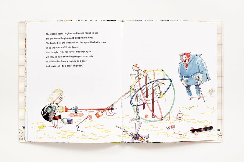 Rosie Revere, Engineer (Hardcover) STEM Engineering Kids Picture Book