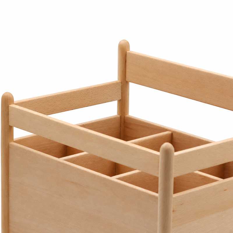 Wooden Rug Holder for Classroom and Playroom Storage