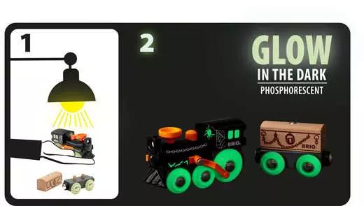 BRIO Ghost Train Glow In The Dark 3pcs Best Seller 3yrs+