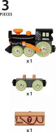 BRIO Ghost Train Glow In The Dark 3pcs Best Seller 3yrs+